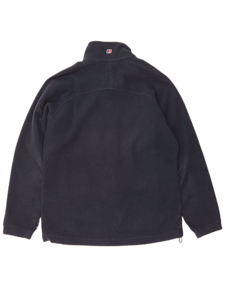 Jaqueta de lã masculina Berghaus UK 40 grande poliéster azul marinho