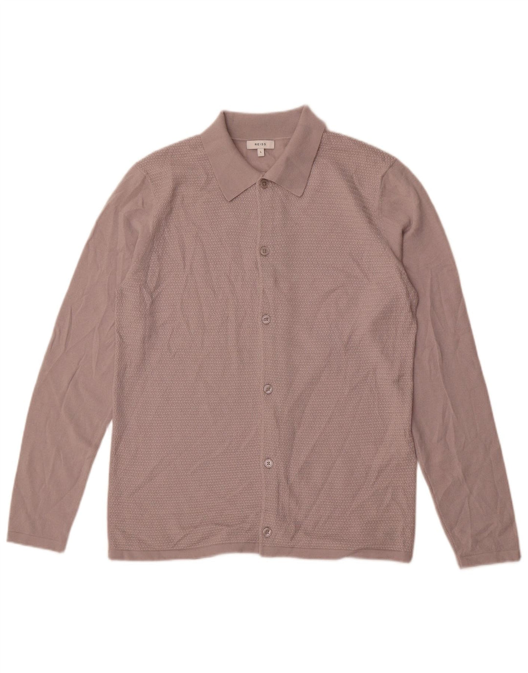 Camisa masculina Reiss grande lã cinza