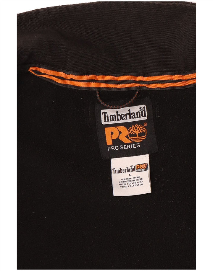 Jaqueta de lã masculina Timberland UK 40 grande poliéster preto