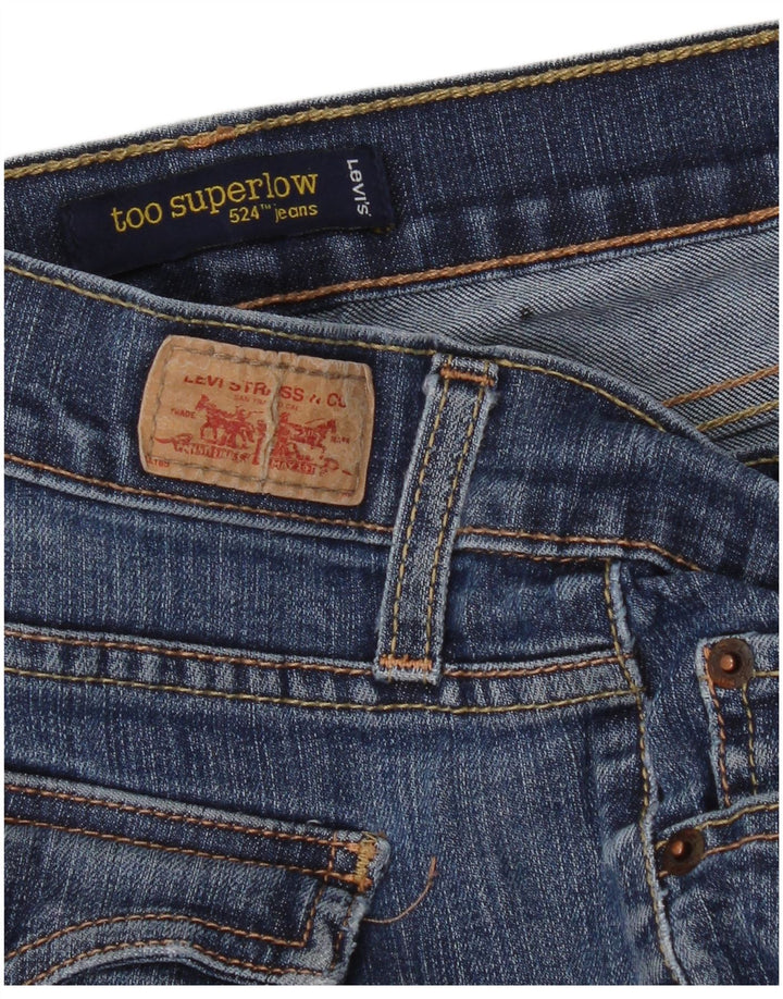 Calça jeans feminina Levi's 524 Super Low Skinny W36 L31 Azul