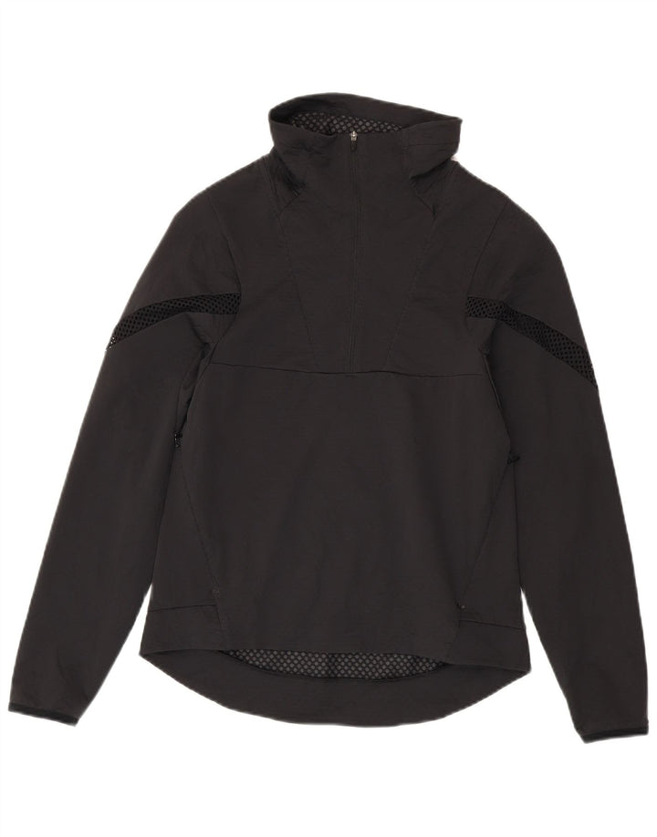 Moletom masculino Nike Dri Fit com zíper e gola alta em poliéster preto pequeno