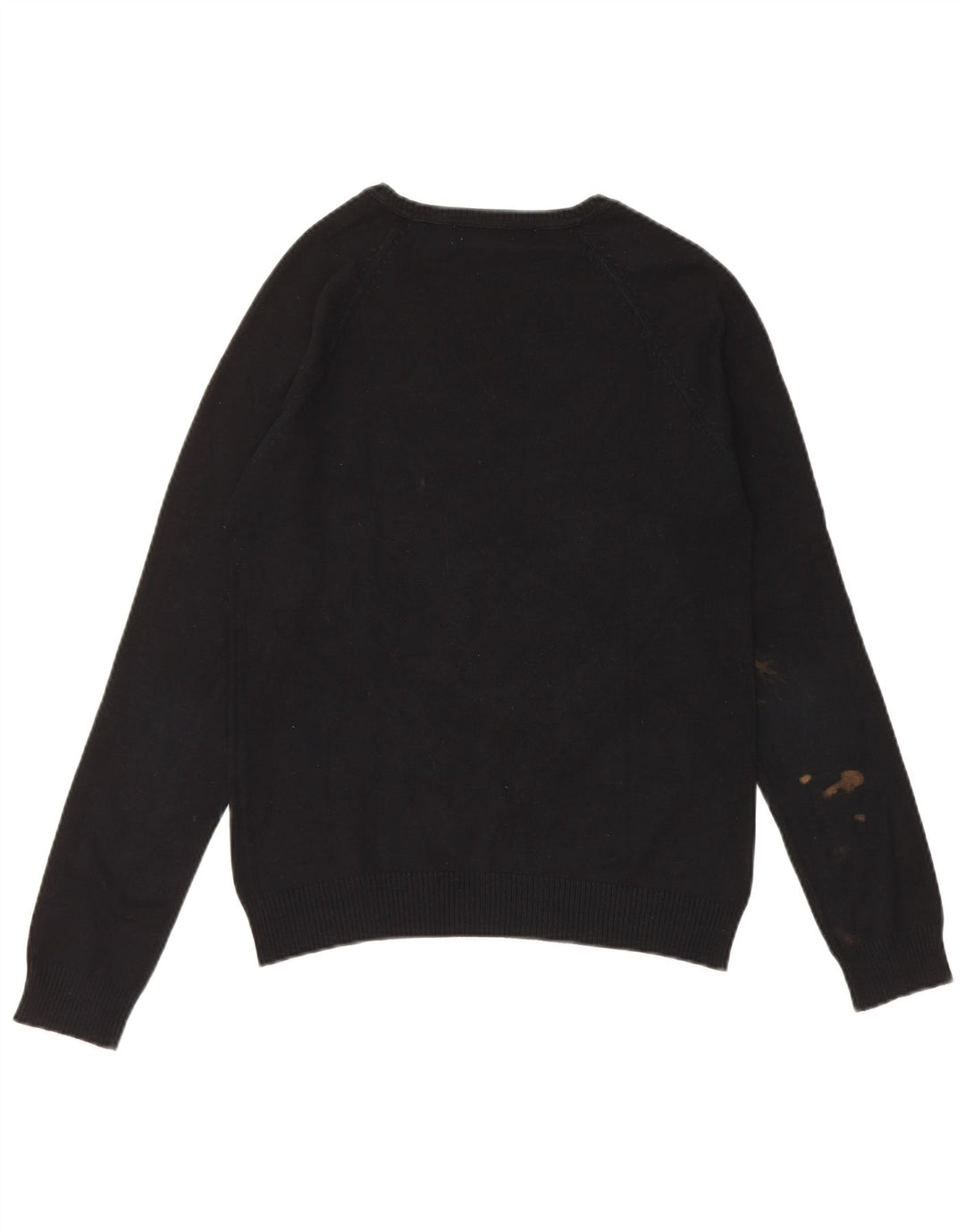 Suéter feminino Zara com decote em V Reino Unido 14 grande preto