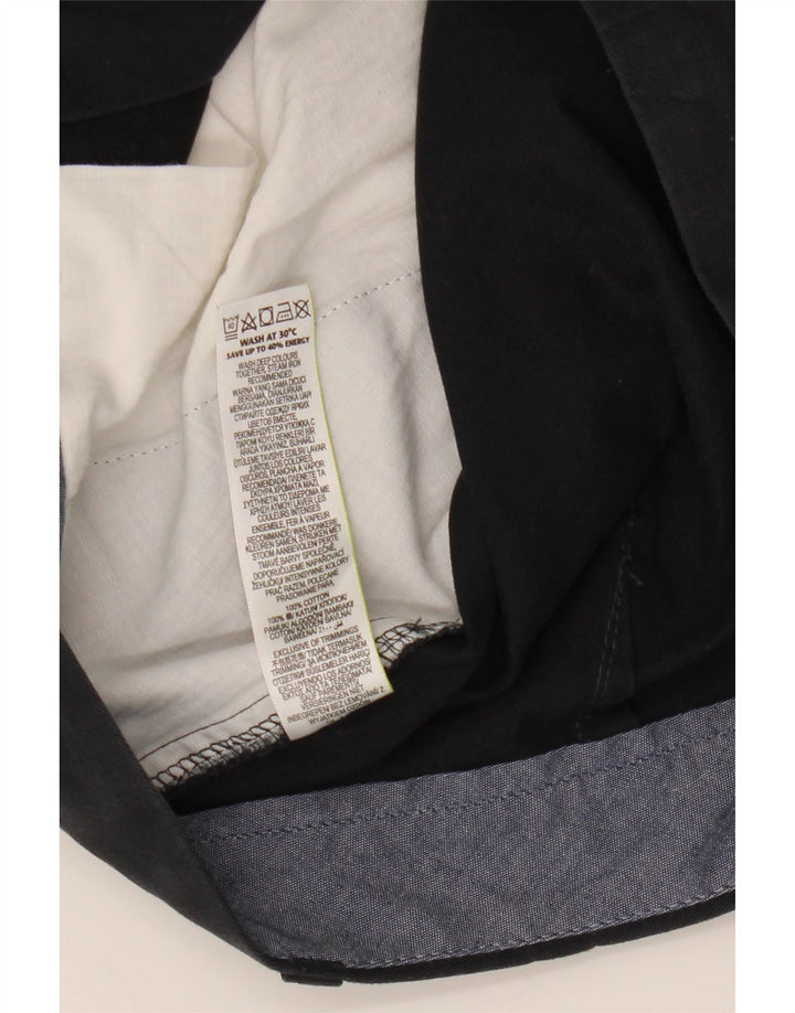 Shorts chino masculino Marks & Spencer W36 grande algodão azul marinho