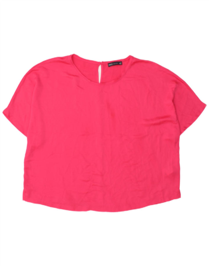 Blusa feminina Marks & Spencer UK 20 2XL poliéster rosa