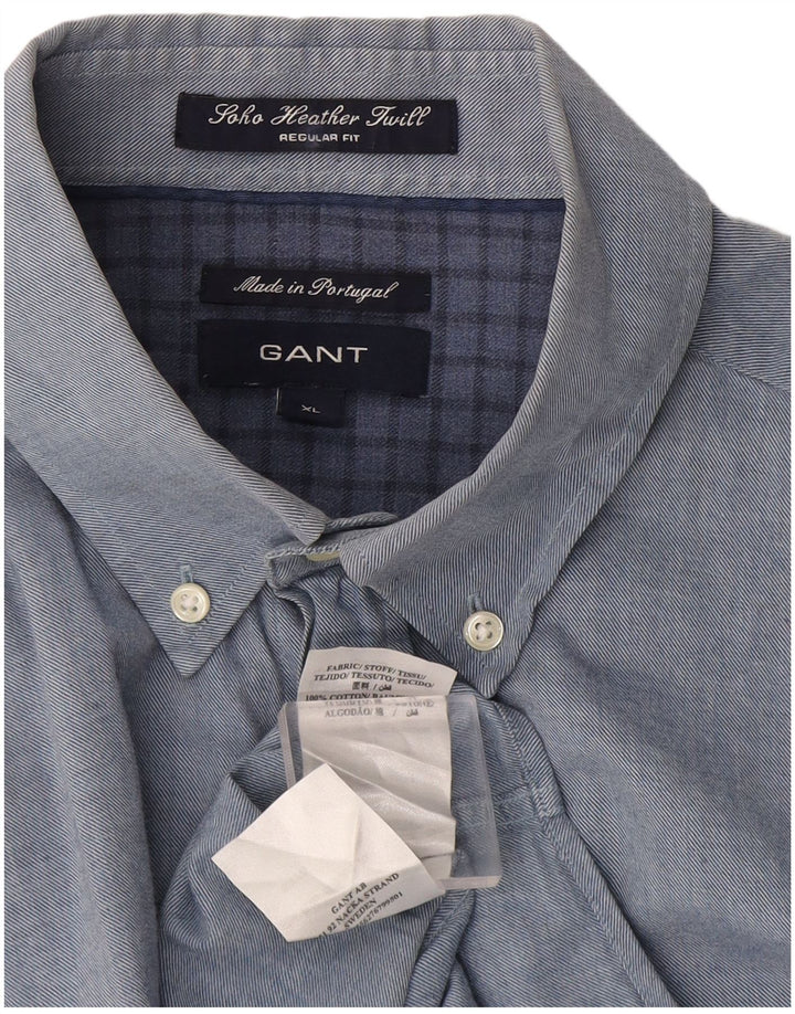Camisa masculina Gant Soho Regular Fit XL algodão azul