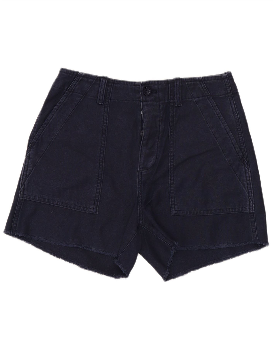 Shorts Chino feminino Gap US 4 pequeno W28 algodão azul marinho