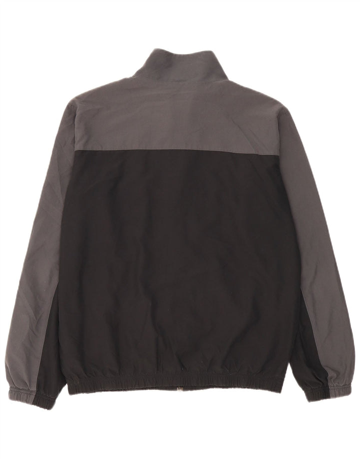 Jaqueta Nike masculina de agasalho grande cinza colorblock poliéster