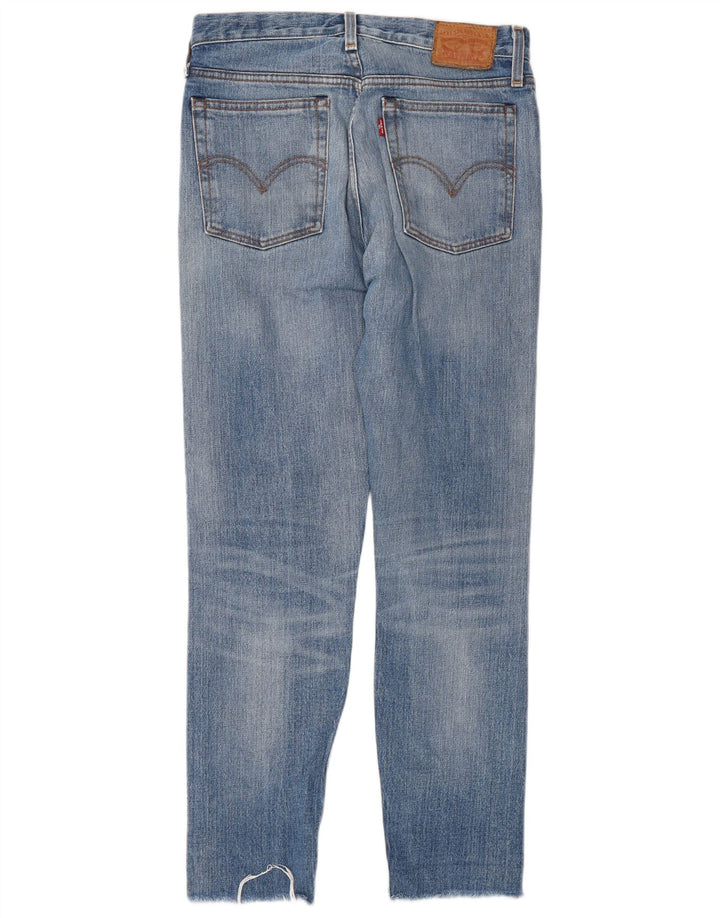 Jeans slim feminino Levi's W27 L26 algodão azul