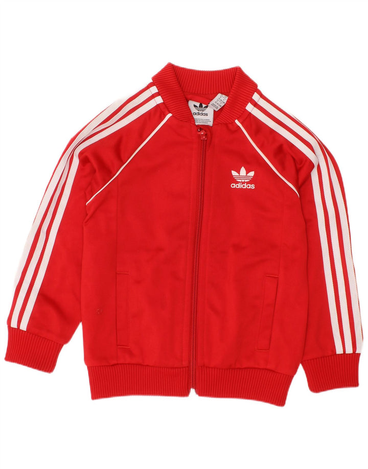 Calças de treino para bebés ADIDAS 18-24 meses vermelho poliéster