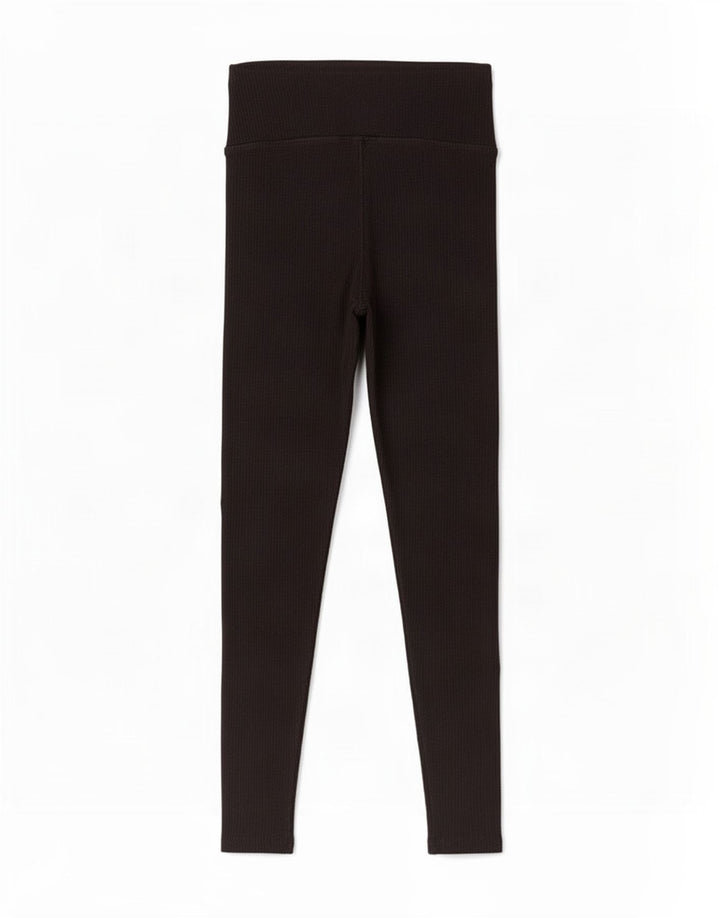 Leggings Puma Feminino UK 10 Pequeno Algodão Preto