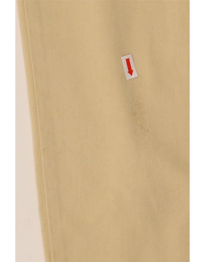 THINK PINK Mens Straight Casual Trousers W30 L29 Yellow Cotton Vintage Think Pink and Second-Hand Think Pink from Messina Hembry 