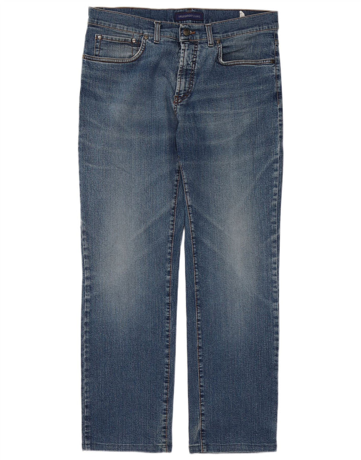 Jeans retos masculinos TRUSSARDI W36 L31 algodão azul