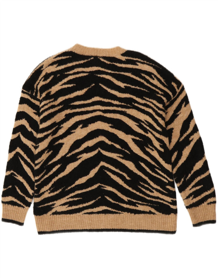 Suéter feminino Marks & Spencer com gola canoa Reino Unido 10 pequeno preto