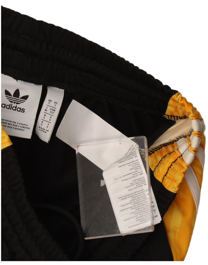 Calça de treino masculina Adidas Joggers pequeno preto colorblock poliéster