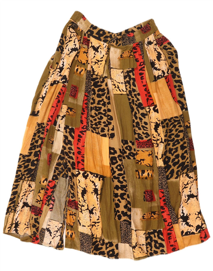 Saia larga feminina Yessica EU 40 médio W28 patchwork multicolorido