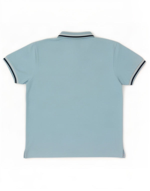 Diadora Mens Polo Shirt Large Blue Cotton
