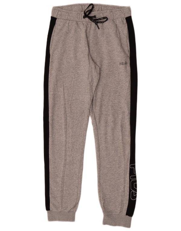 Calça de treino masculina Fila Joggers UK 14 cinza médio Colourblock esportivo