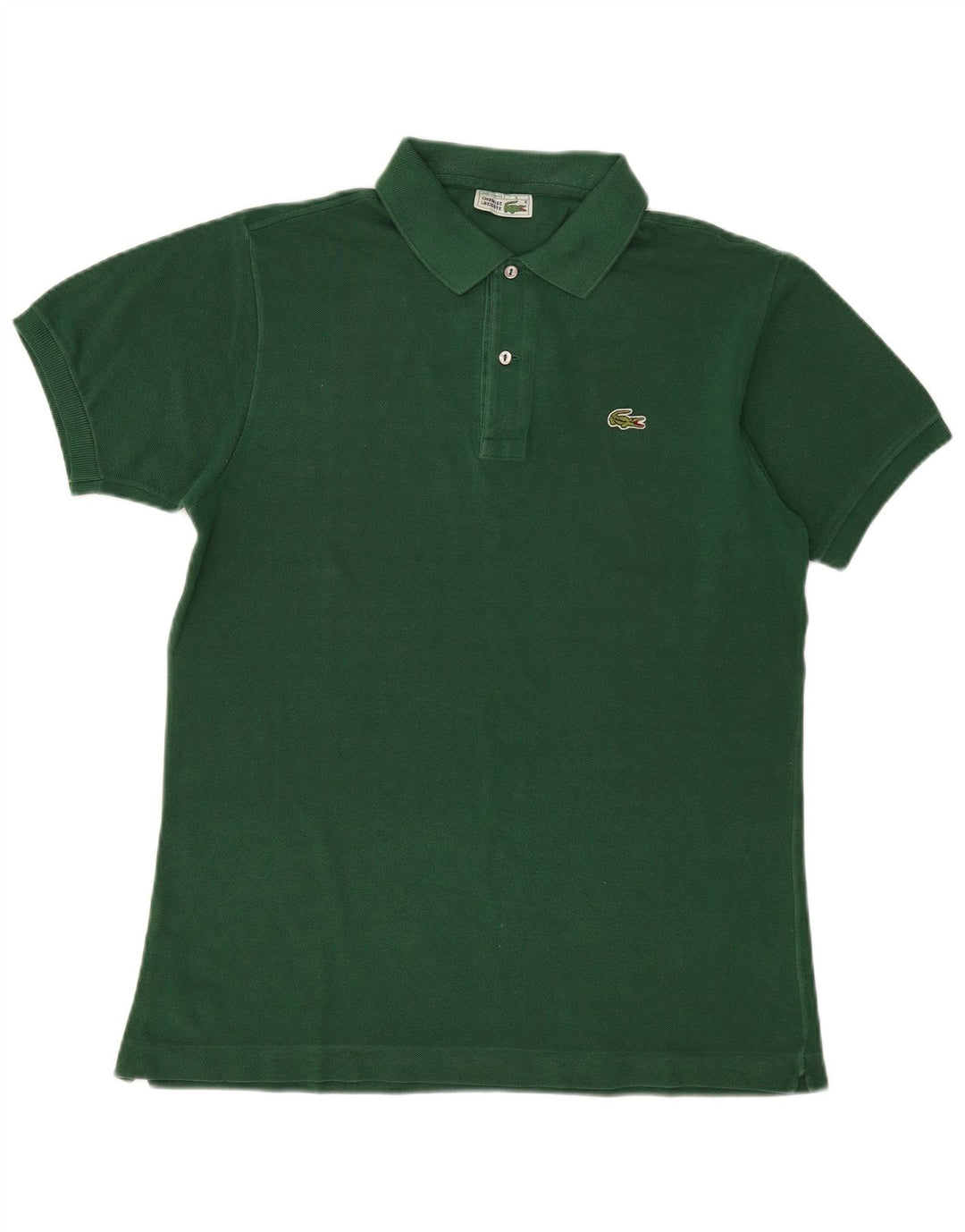 Camisa polo masculina Lacoste tamanho 5 grande algodão verde