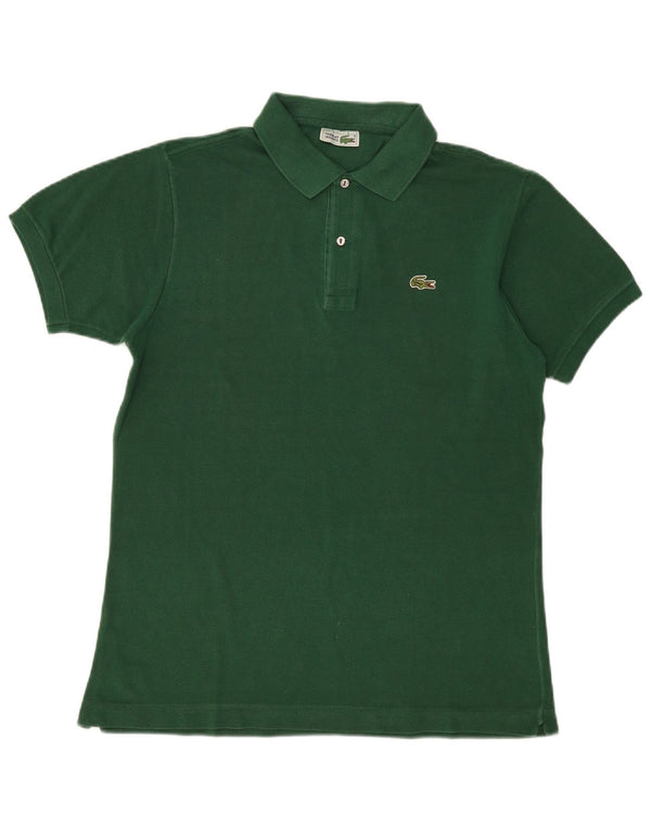 Camisa polo masculina Lacoste tamanho 5 grande algodão verde