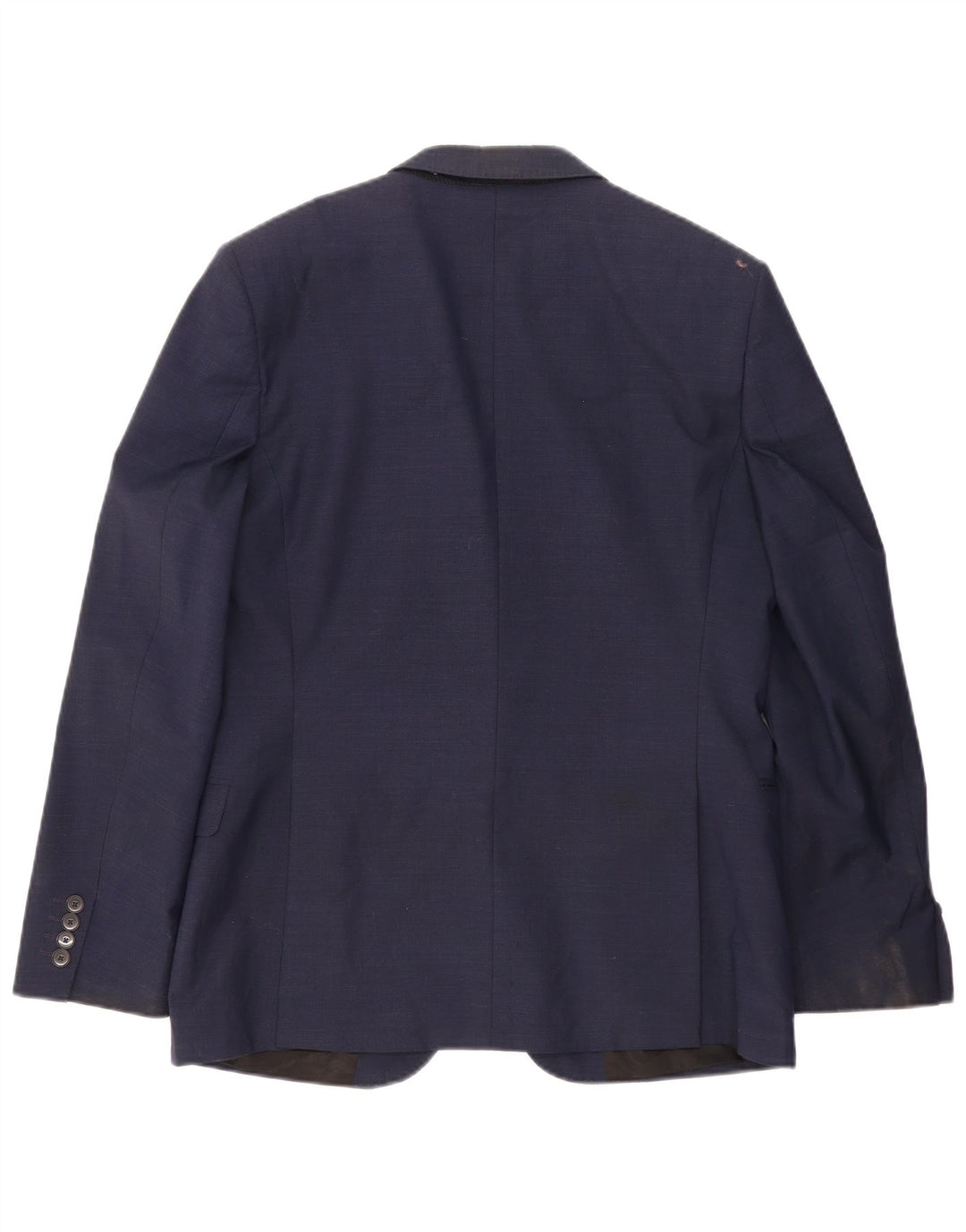 Jaqueta blazer masculina de 2 botões John Lewis Reino Unido 38 lã azul marinho médio