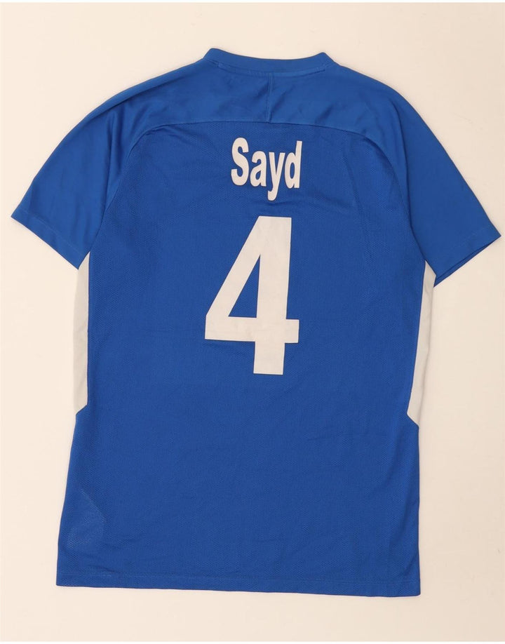 Camiseta Nike Masculina Dri Fit Graphic Top Médio Azul Riscas de Poliéster