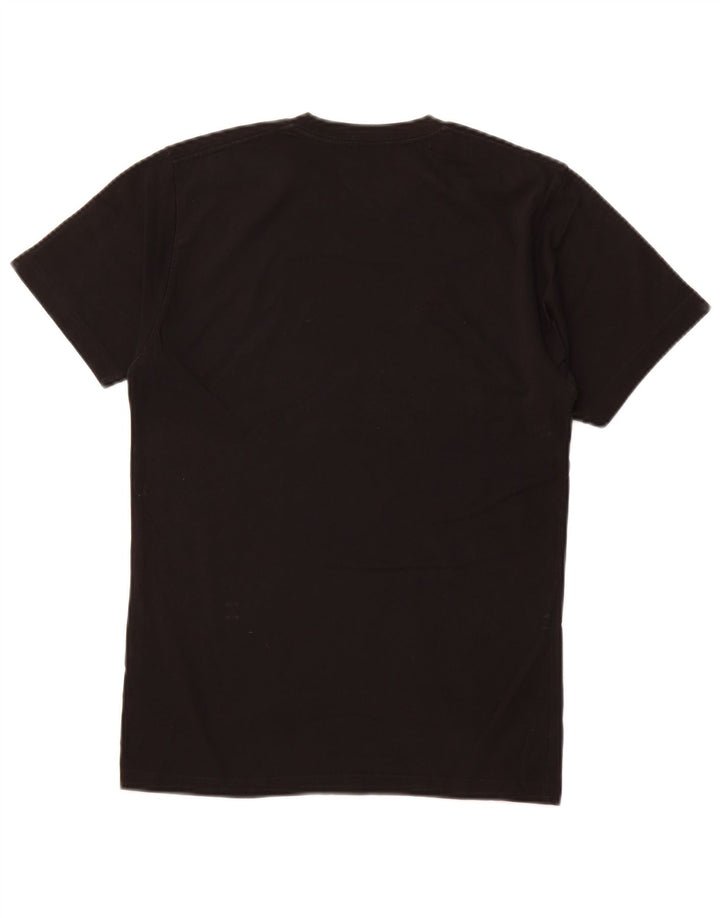 Camiseta masculina VANS Classic Fit gráfica top pequeno algodão preto