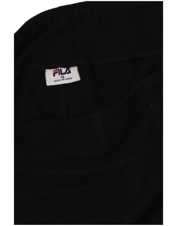Leggings femininos FILA Graphic UK 14 médio algodão preto