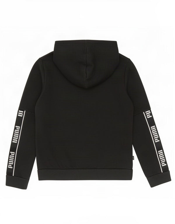 Jumper com capuz gráfico feminino Puma 9-10 anos pequeno algodão preto