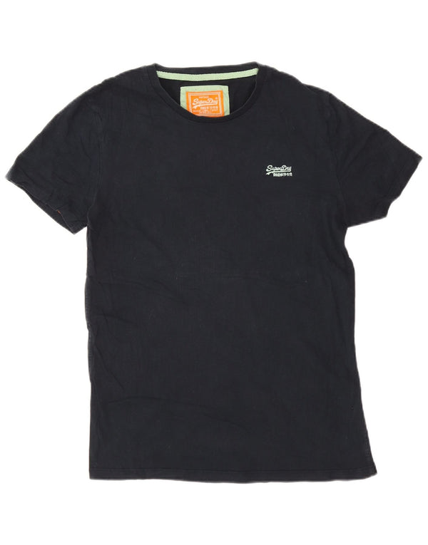 Camiseta masculina Superdry Top médio algodão azul marinho