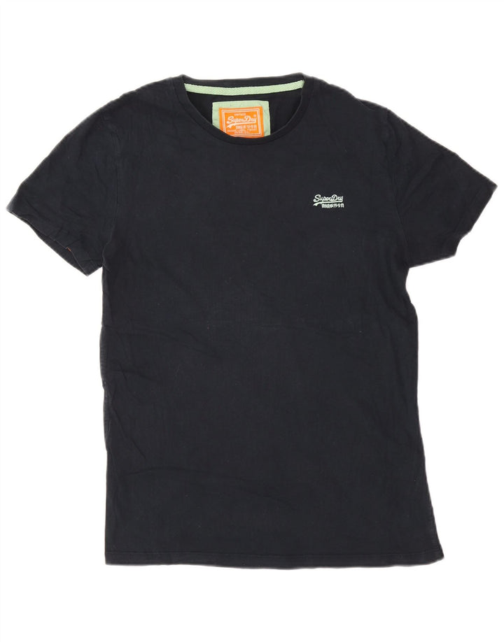 Camiseta masculina Superdry Top médio algodão azul marinho