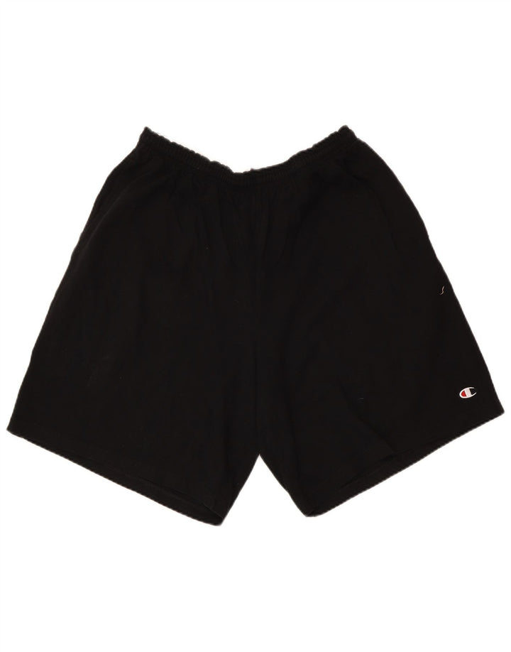Shorts esportivos masculinos CHAMPION grandes de algodão preto