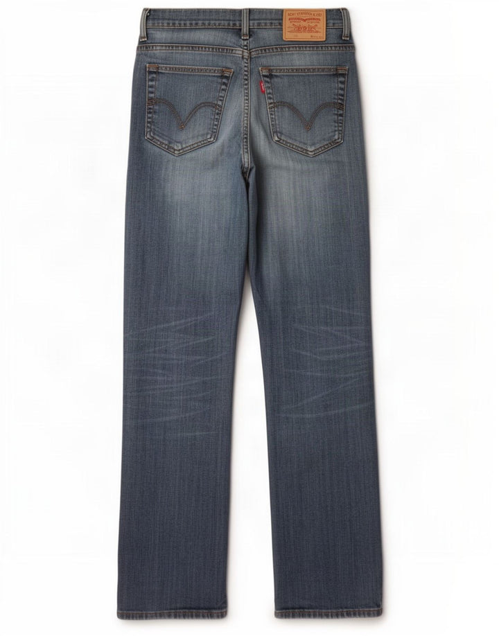 Levi's Masculino 752 Straight Jeans W32 L34 Azul Algodão