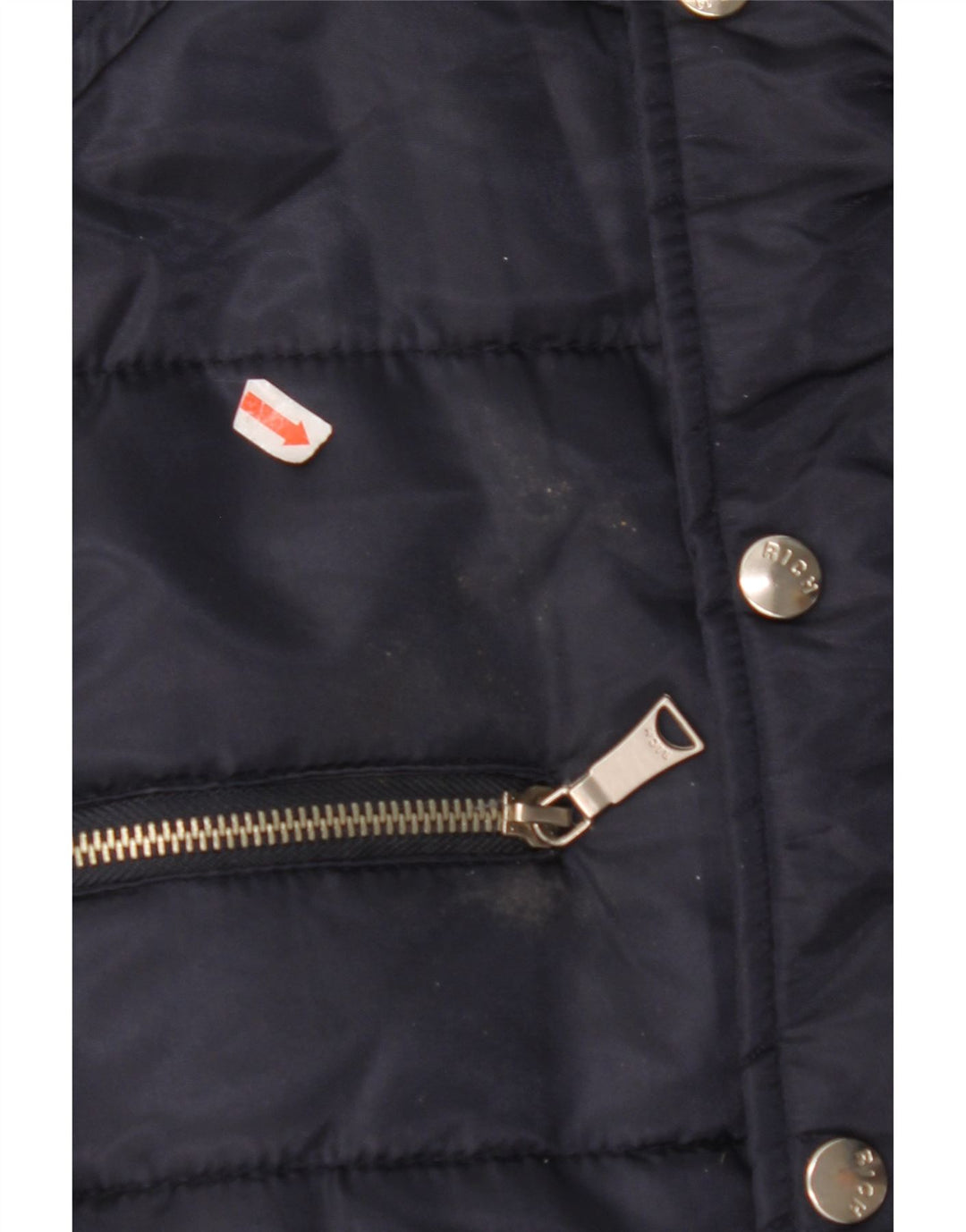 Jaqueta masculina acolchoada gráfica RICHMOND UK 38 poliamida azul marinho médio