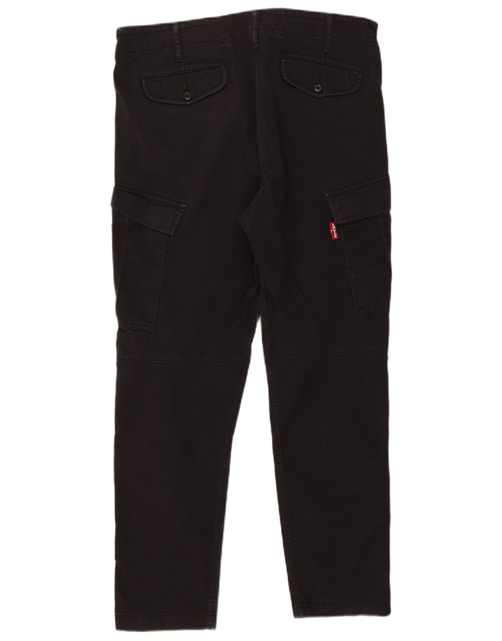 Calça cargo slim masculina Levi's W34 L29 algodão preto