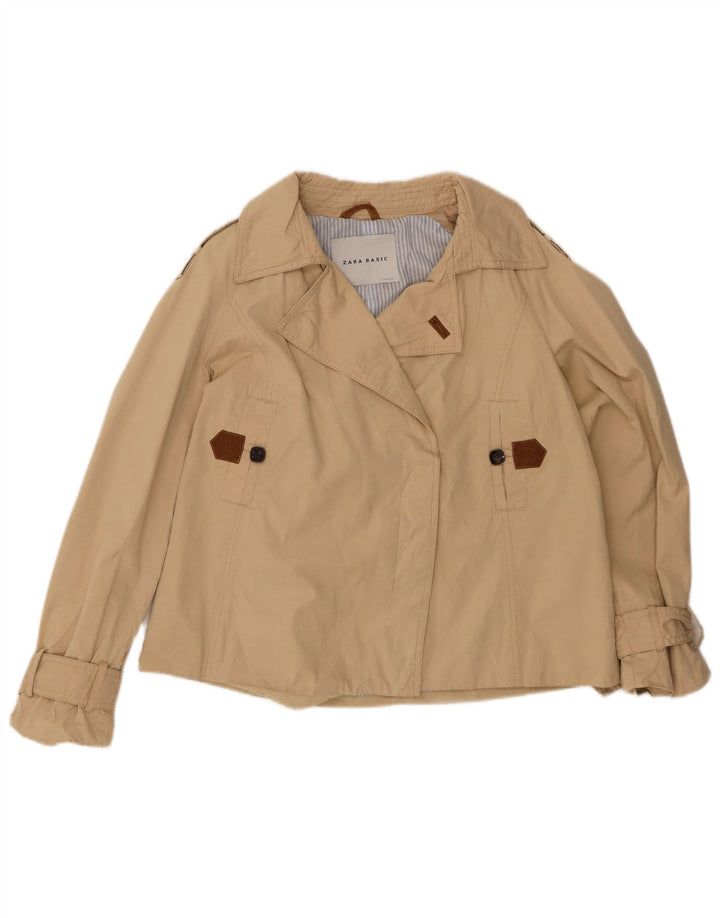 ZARA Casaco Feminino Pea UK 18 XL Bege
