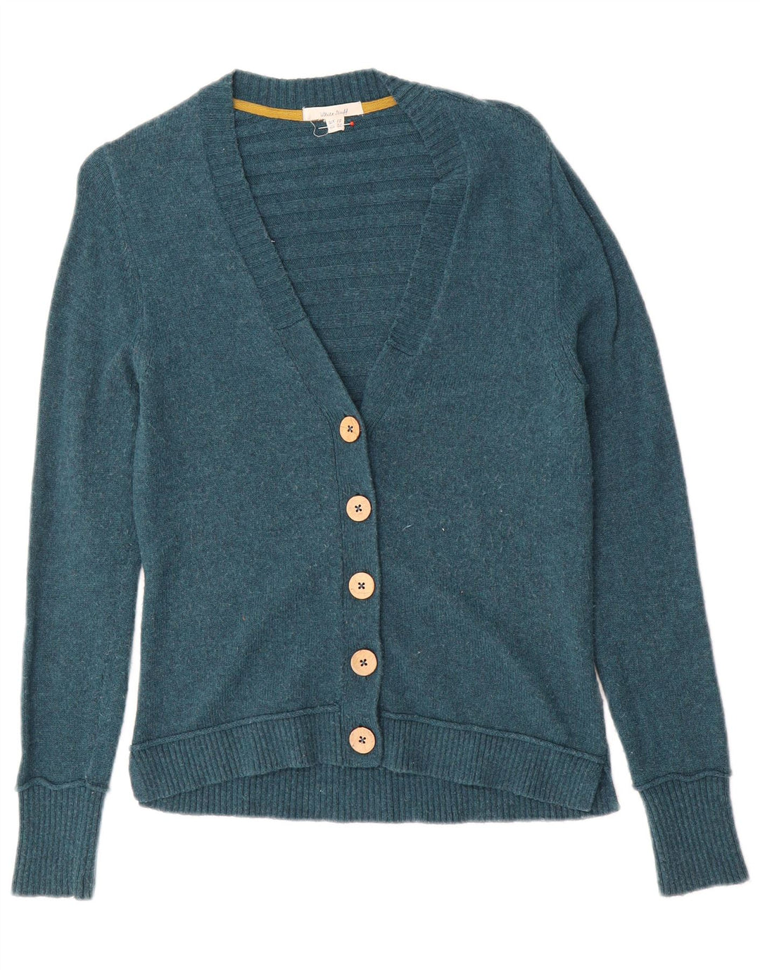 Suéter Cardigan Feminino White Stuff UK 10 Nylon Verde Pequeno