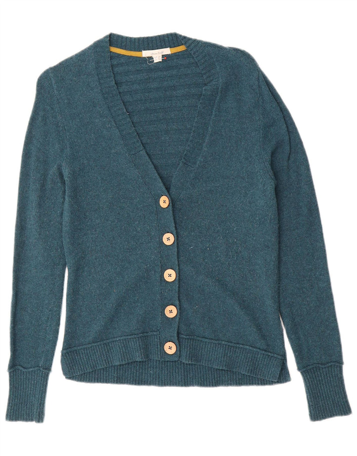 Suéter Cardigan Feminino White Stuff UK 10 Nylon Verde Pequeno