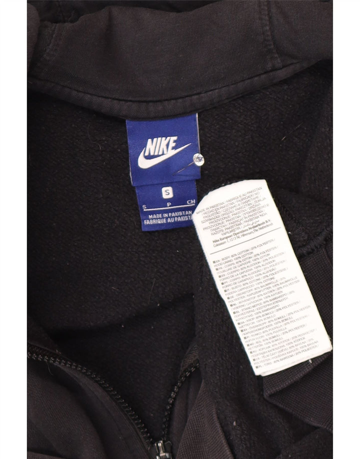 Suéter Nike Masculino Zip com Capuz Pequeno Algodão Preto