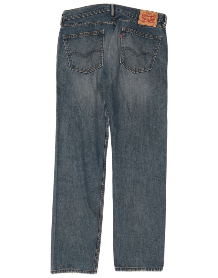 Levi's Masculino 505 Straight Jeans W36 L34 Azul Algodão
