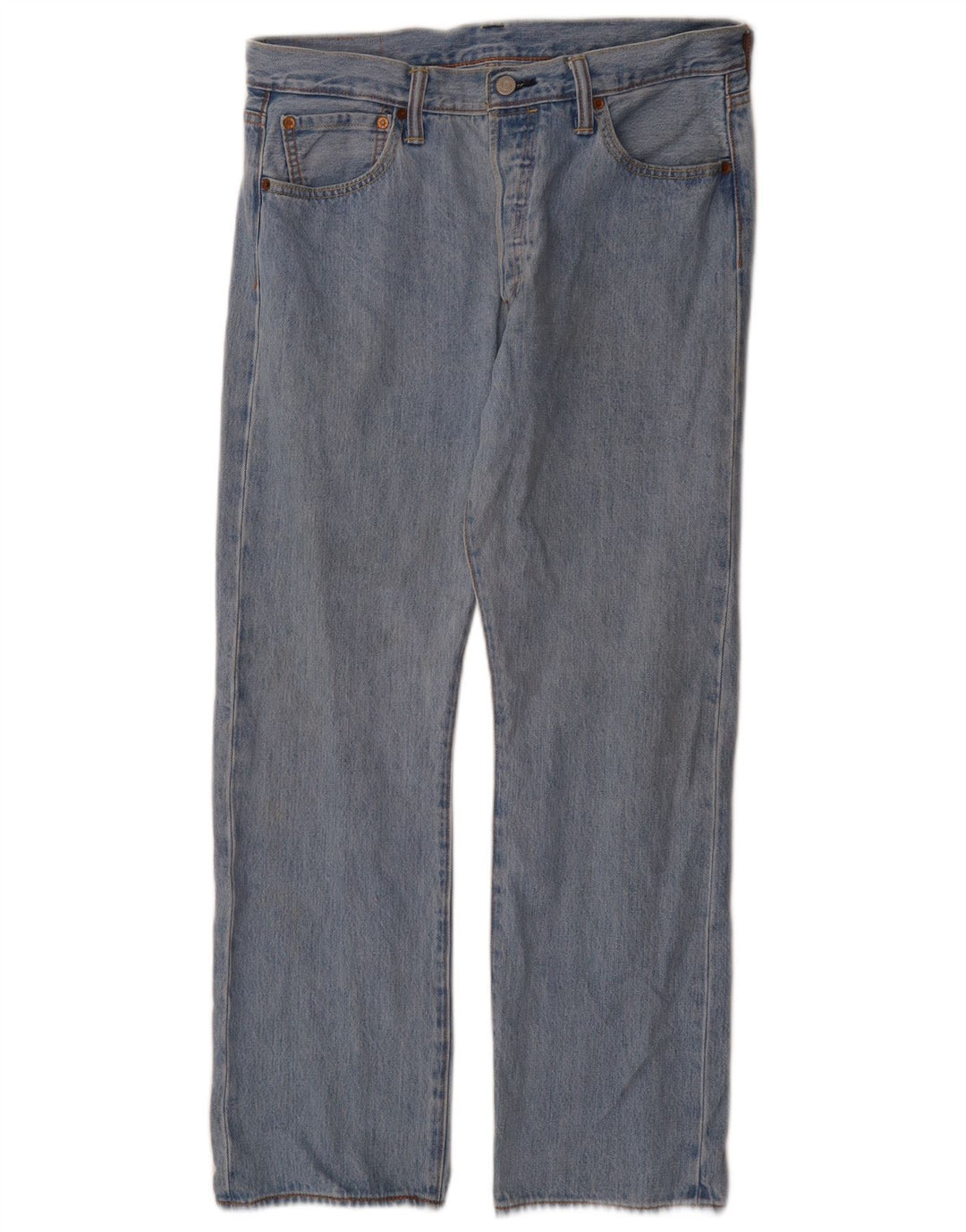 Calça jeans reta masculina Levi's W34 L30 azul algodão