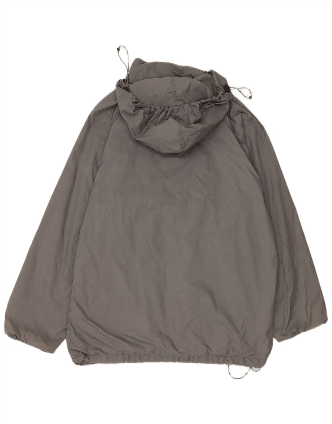 Jaqueta de chuva masculina Champion com capuz grande tamanho UK 38 cinza médio
