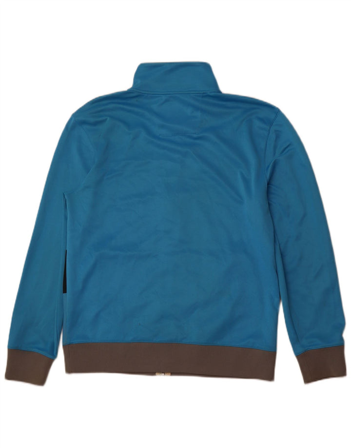 Jaqueta feminina de treino QUIKSILVER UK 16 grande bloco colorido azul