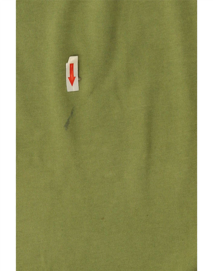 Camiseta masculina Reebok Top médio algodão verde