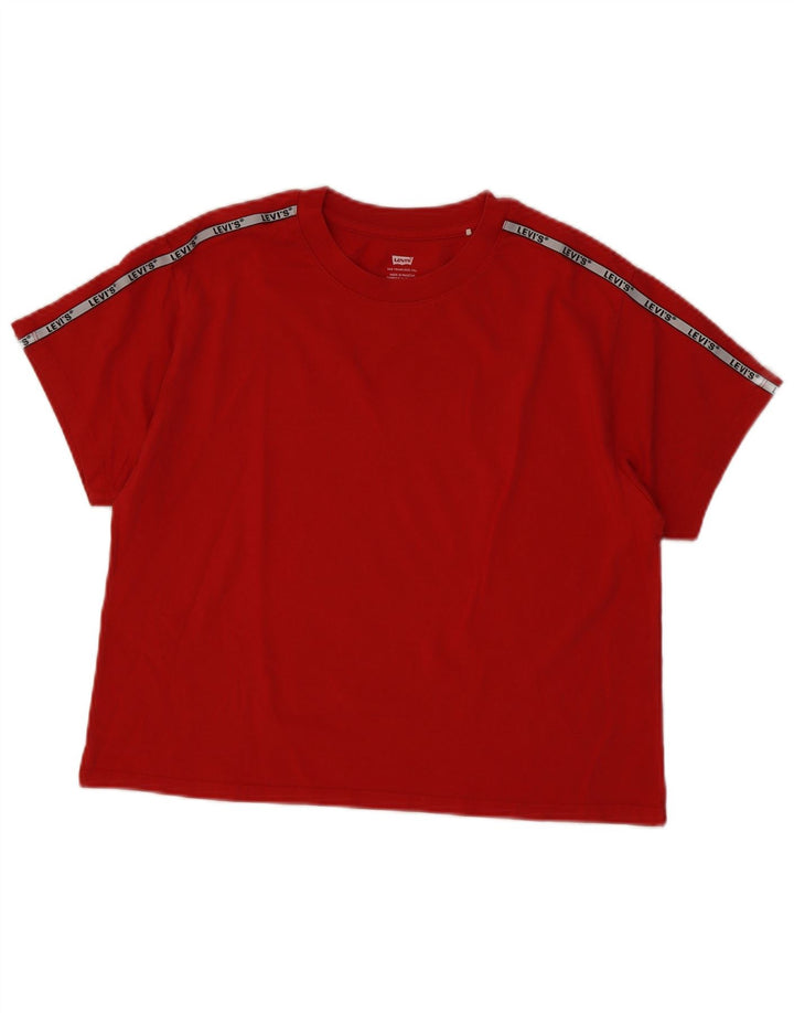 Camiseta feminina gráfica Levi's UK 12 médio vermelho