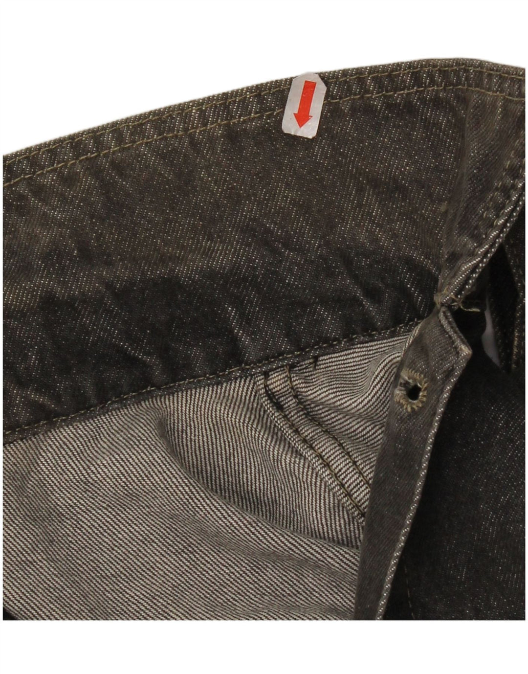 Jaqueta jeans masculina oversized Benetton IT 46 algodão cinza pequeno
