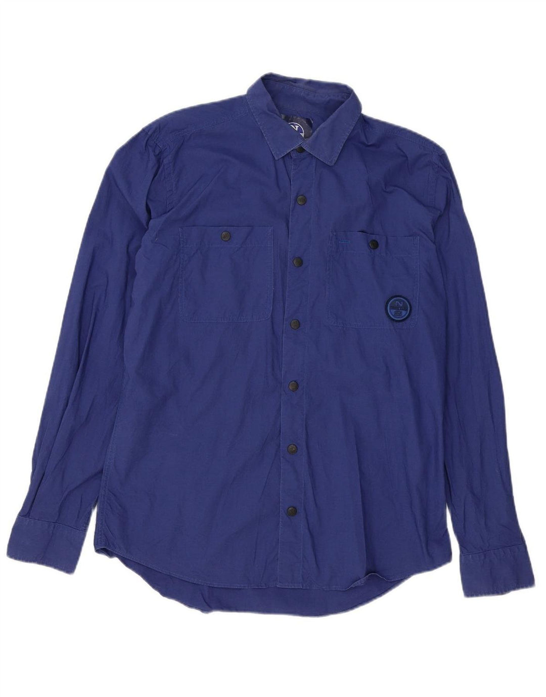 Camisa masculina NORTH SAILS grande algodão azul