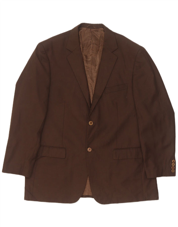 Jaqueta blazer masculina Pierre Cardin com 2 botões IT 58 4XL marrom