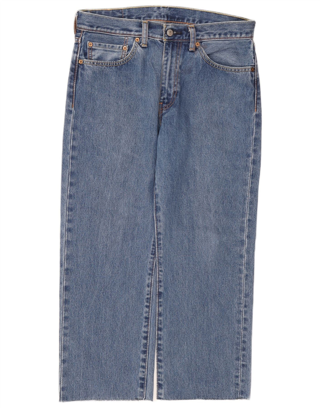 Levi's Masculino 751 Cropped Straight Jeans W32 L24 Azul Algodão