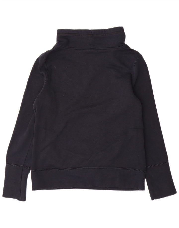 PUMA feminino gráfico moletom jumper UK 12 médio azul marinho