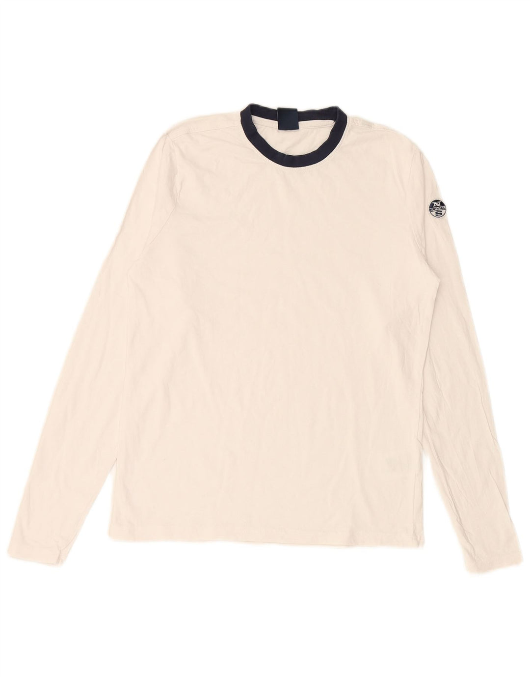 Top masculino NORTH SAILS manga comprida XS algodão branco